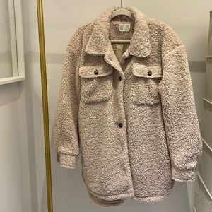 Teddy bear Sherpa shacket